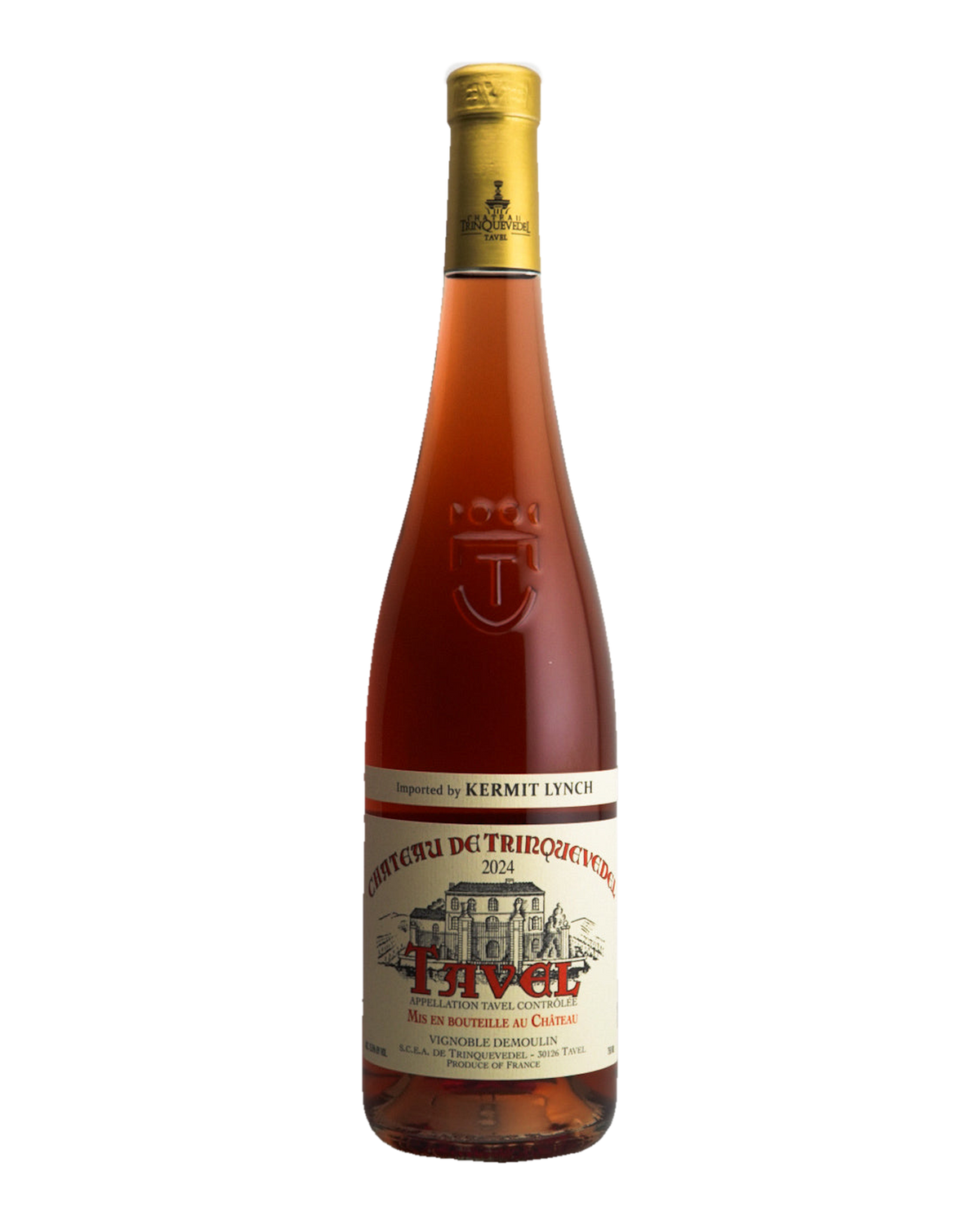 Bottle of Château de Trinquevedel Rose, Tavel AOC, S. Rhône Valley, France 2024