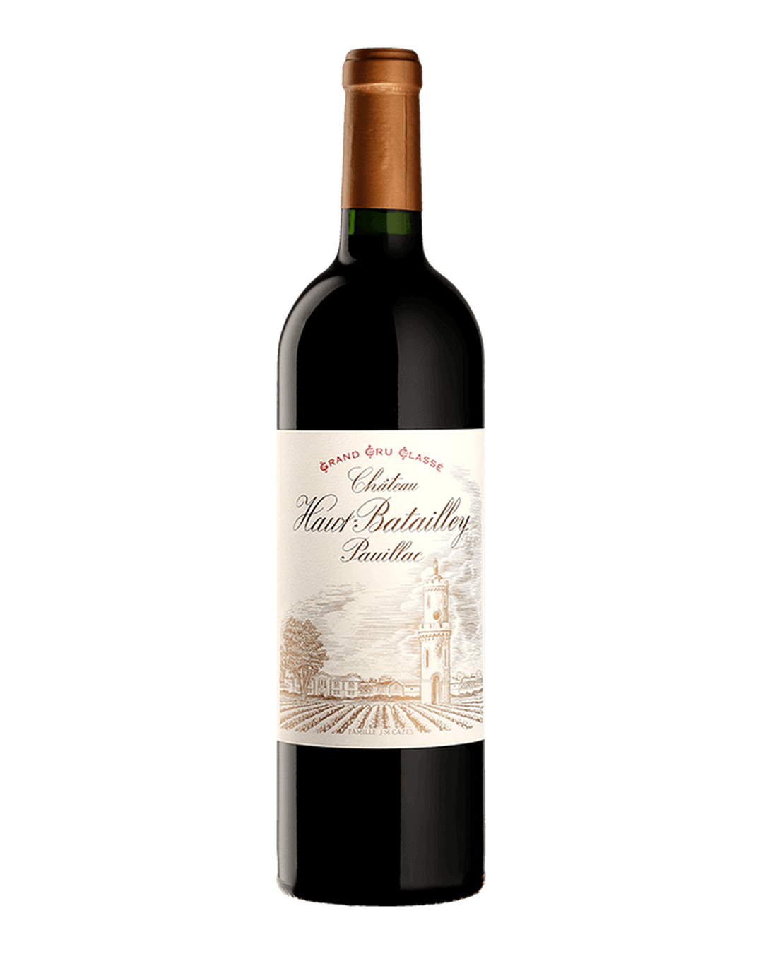 Bottle of Château Haut-Batailley Pauillac, Bordeaux, France 2019