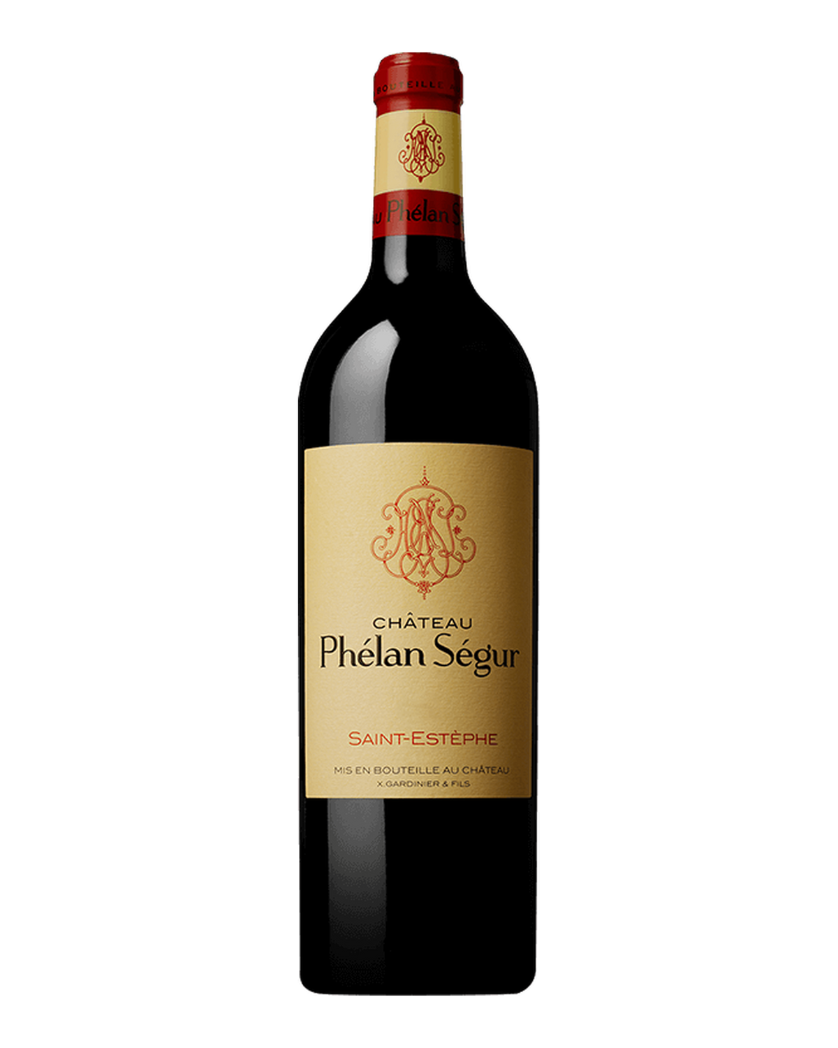 Bottle of Château Phélan Ségur Saint-Estèphe, Bordeaux, France 2018