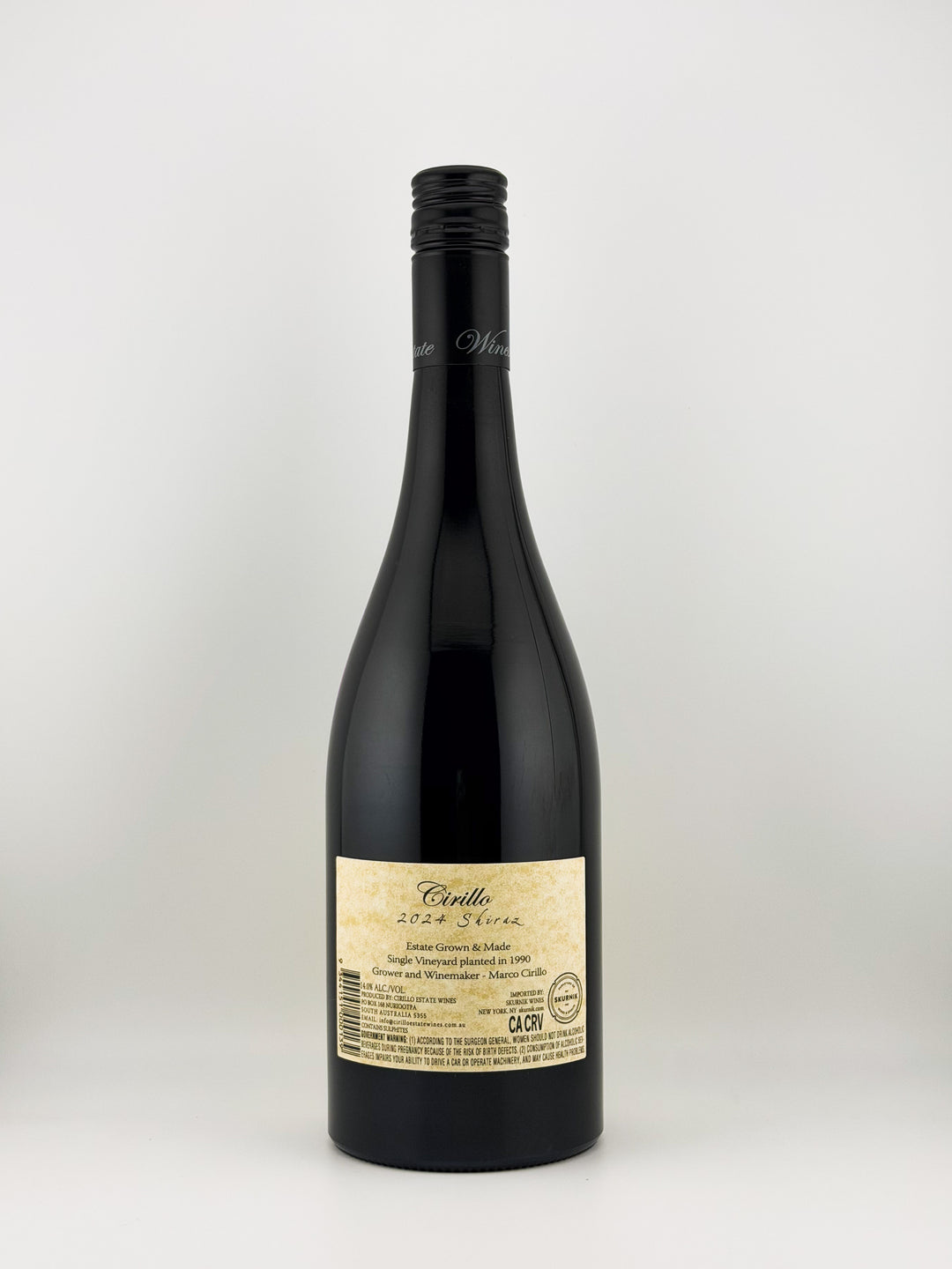 Cirillo Single Vineyard Shiraz, Barossa Valley, South Australia 2024