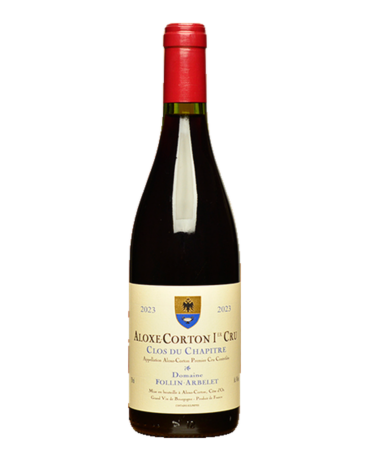 Bottle of Domaine Follin-Arbelet Aloxe-Corton 1er Cru 'Clos du Chapitre', Burgundy, France 2024