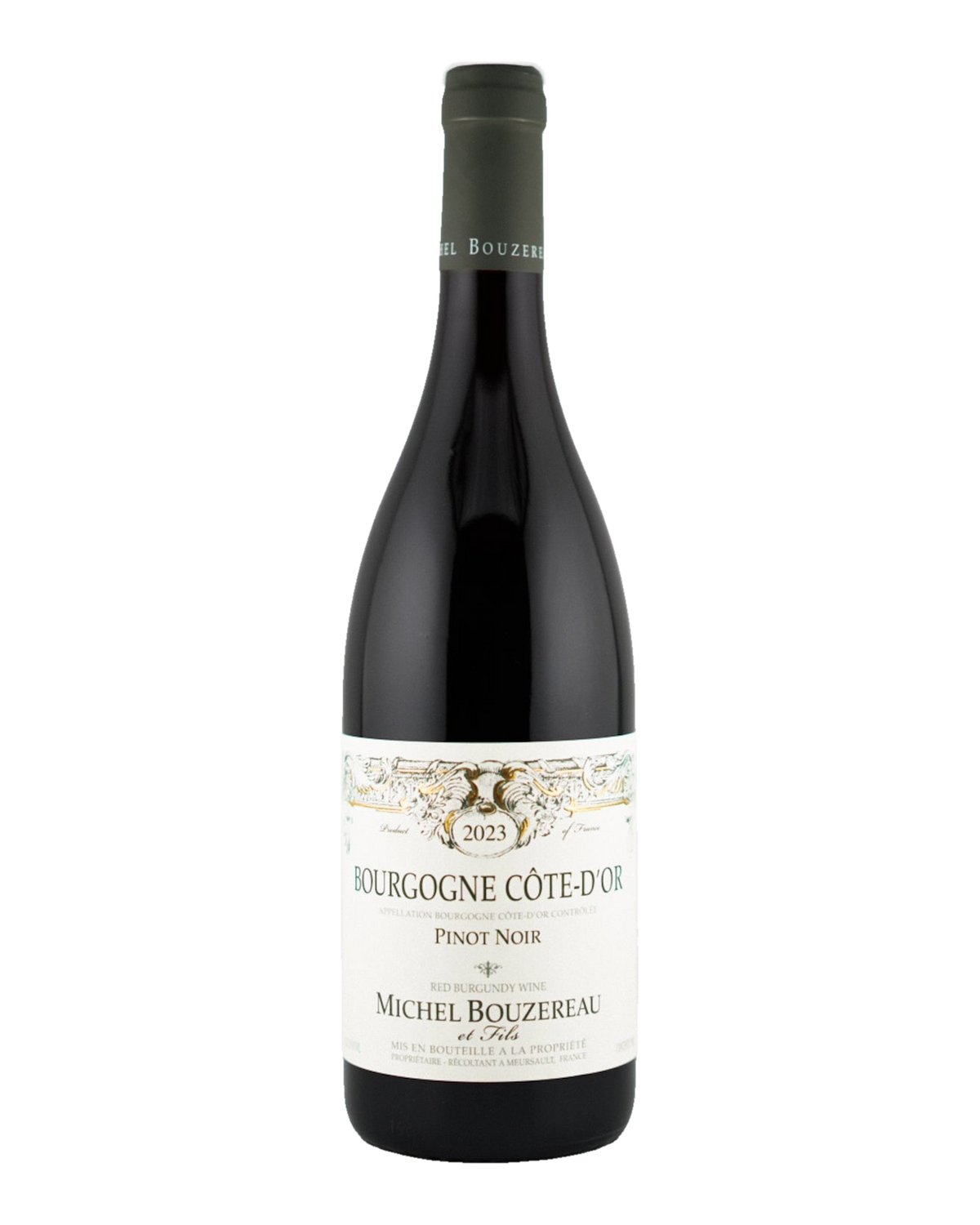 Bottle of Domaine Michel Bouzereau et Fils Bourgogne Cote d'Or Pinot Noir, Burgundy, France 2023