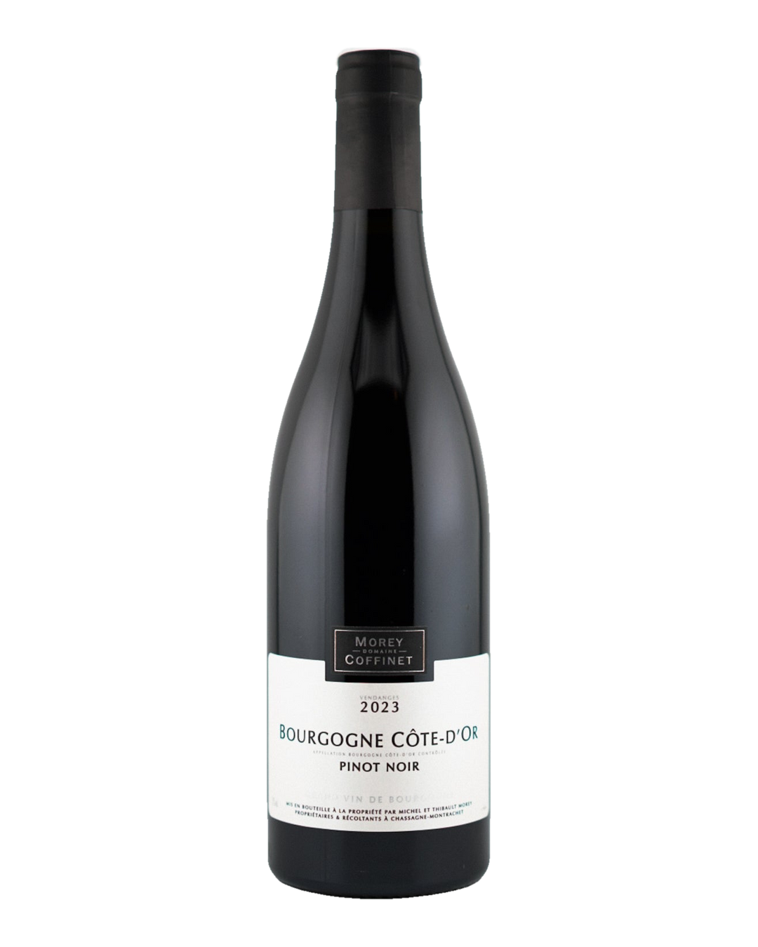 Bottle of Domaine Morey-Coffinet Bourgogne Rouge, Côte-d'Or, Burgundy, France 2023