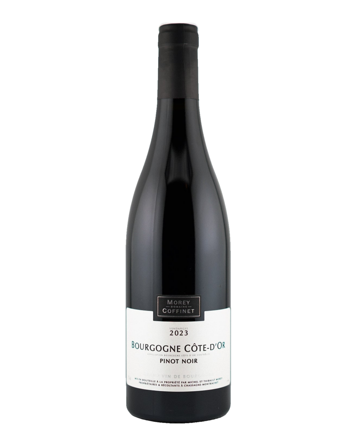 Bottle of Domaine Morey-Coffinet Bourgogne Rouge, Côte-d'Or, Burgundy, France 2023