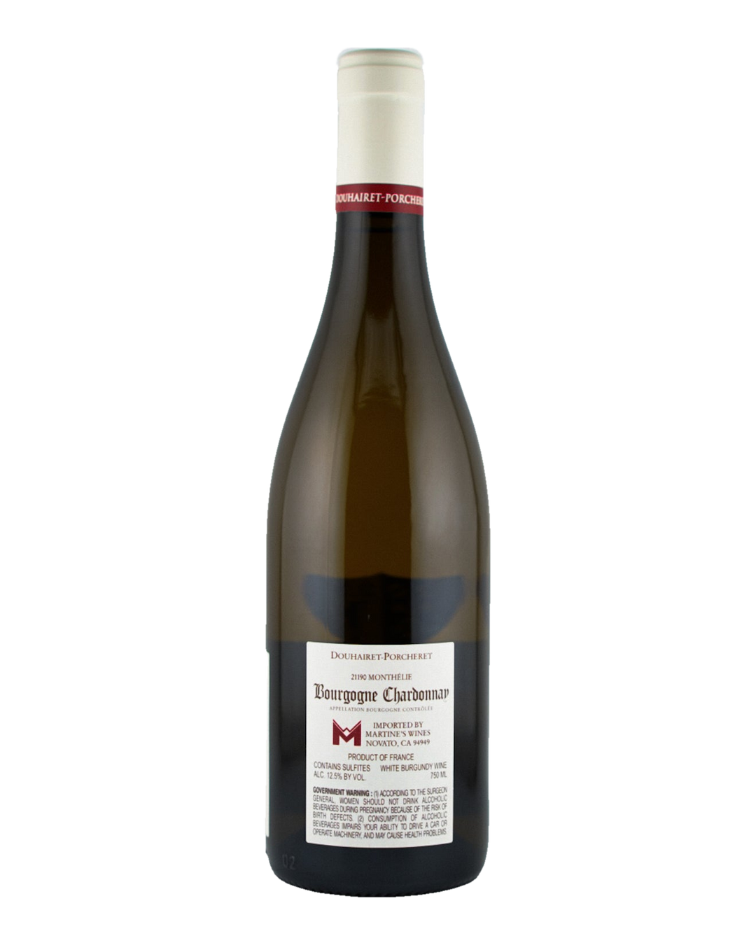 Bottle of Domaine Douhairet-Porcheret Bourgogne Blanc “Cuvee on Passe au Rouge”, Burgundy, France 2023