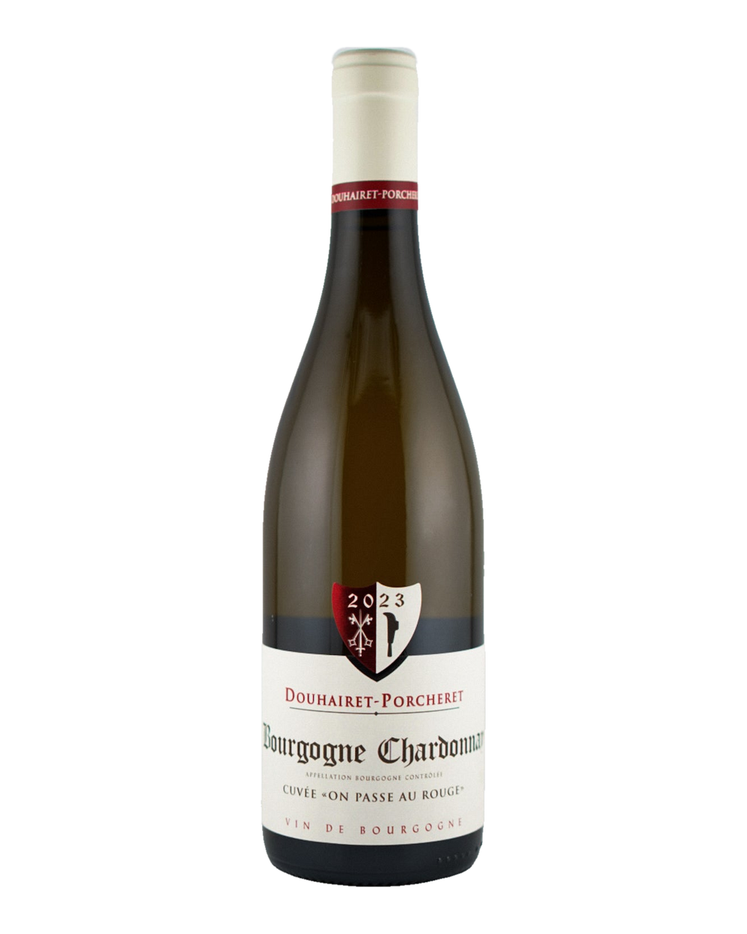 Bottle of Domaine Douhairet-Porcheret Bourgogne Blanc “Cuvee on Passe au Rouge”, Burgundy, France 2023