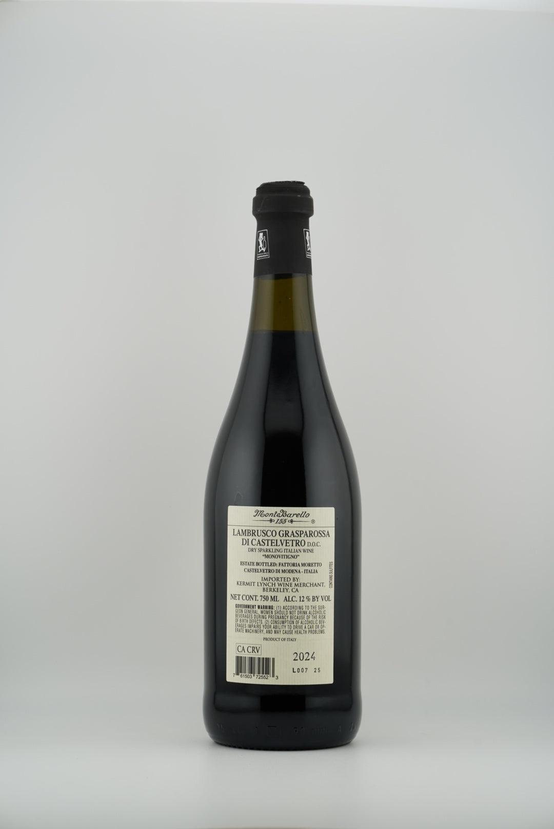 Fattoria Moretto Lambrusco Grasparossa di Castelvetro “Monovitigno” 2024