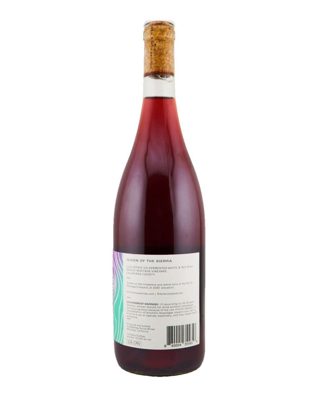 Bottle of Forlorn Hope "Queen of the Sierra" Coferment, Sierra Foothills, California 2025