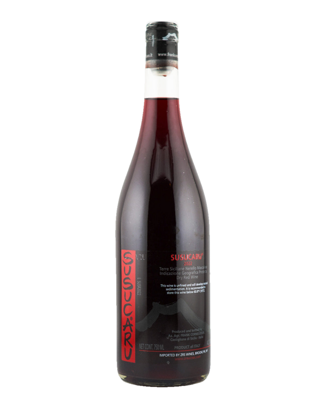 Bottle of Frank Cornelissen "Susucaru", Terre Siciliane Rosso 2022