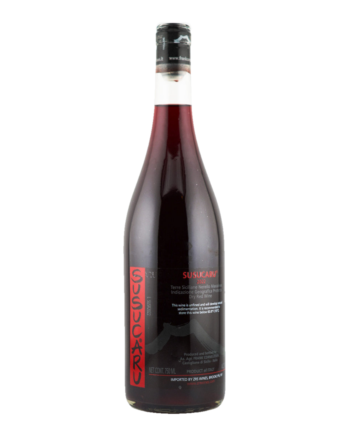 Bottle of Frank Cornelissen "Susucaru", Terre Siciliane Rosso 2022