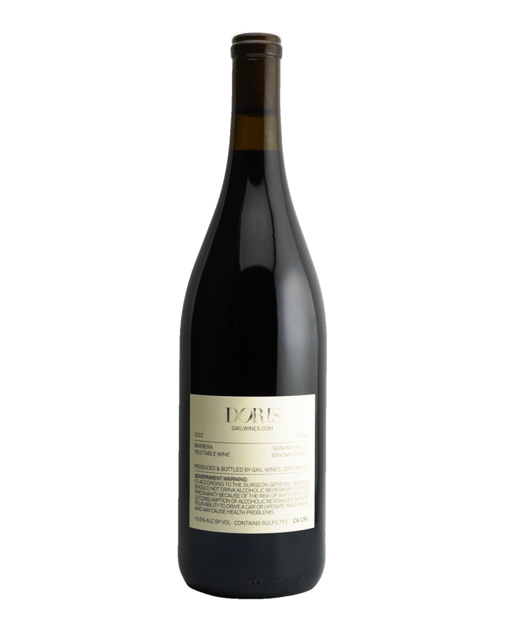 Bottle of GAIL Wines "Doris" Red Table Wine, Sonoma Valley, California 2022