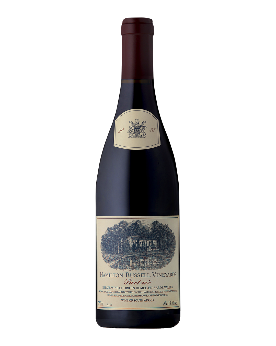 Bottle of Hamilton Russell Vineyards Pinot Noir, Hemel-en-Aarde Valley, South Africa 2023