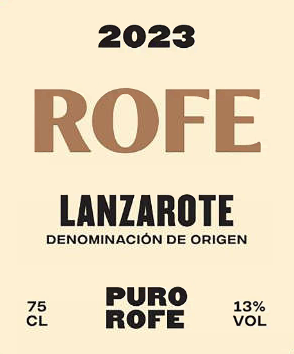 Puro Rofe ‘Masdache’ Vino Blanco, Lanzarote DO, Canary Islands, Spain 2023