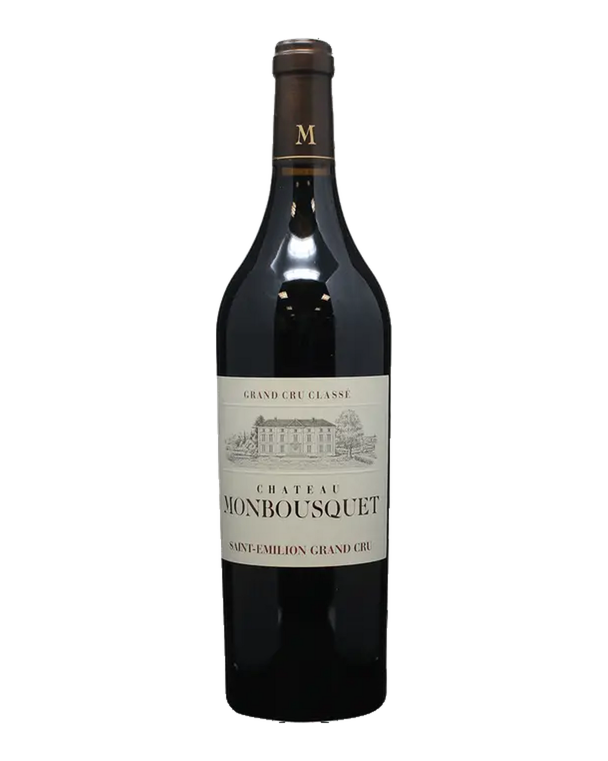 Bottle of Château Monbousquet, Saint-Émilion Grand Cru Classé, Bordeaux, France 2018