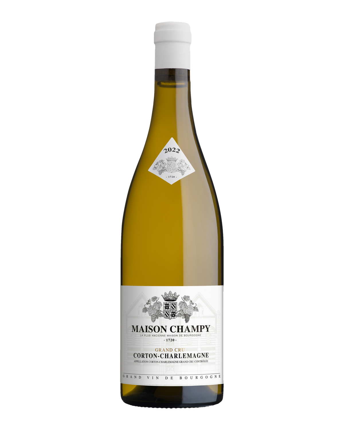 Bottle of Maison Champy Corton-Charlemagne Grand Cru, Burgundy, France 2022