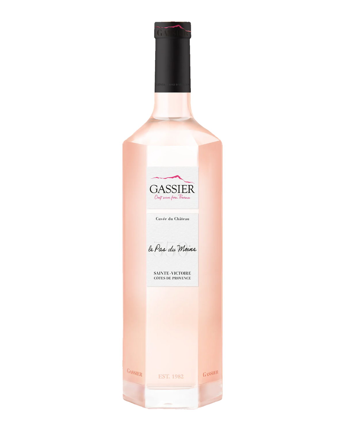 Bottle of Château Gassier 'Le Pas du Moine' Côtes de Provence Sainte-Victoire Rosé, France 2025