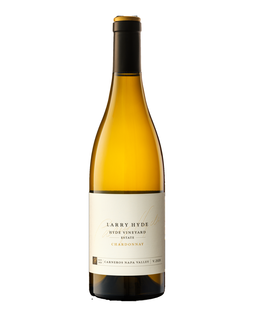 Bottle of Larry Hyde Hyde Vineyards Estate Chardonnay, Carneros, Napa Valley, California 2020