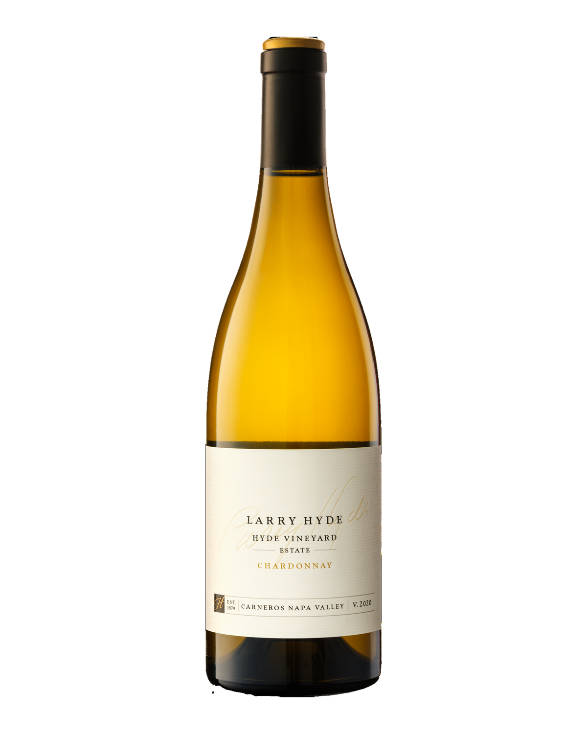 Bottle of Larry Hyde Hyde Vineyards Estate Chardonnay, Carneros, Napa Valley, California 2020