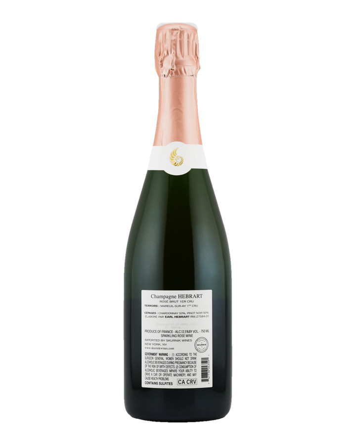 Bottle of Champagne Marc Hébrart Premier Cru Brut Rosé NV