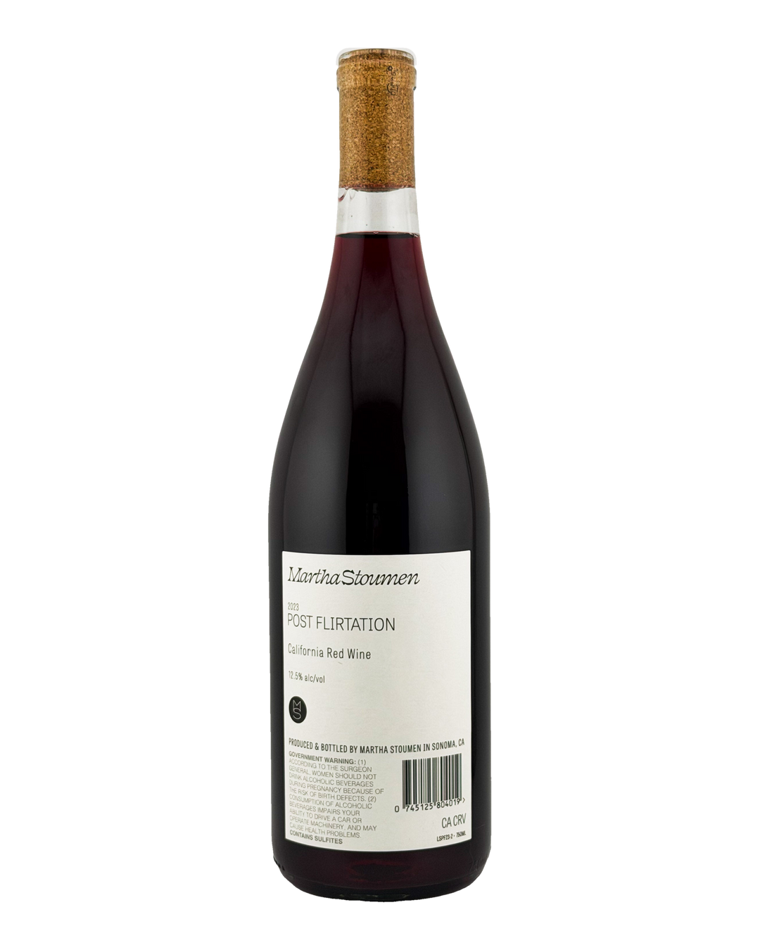 Bottle of Martha Stoumen Post Flirtation Red, California, 2023