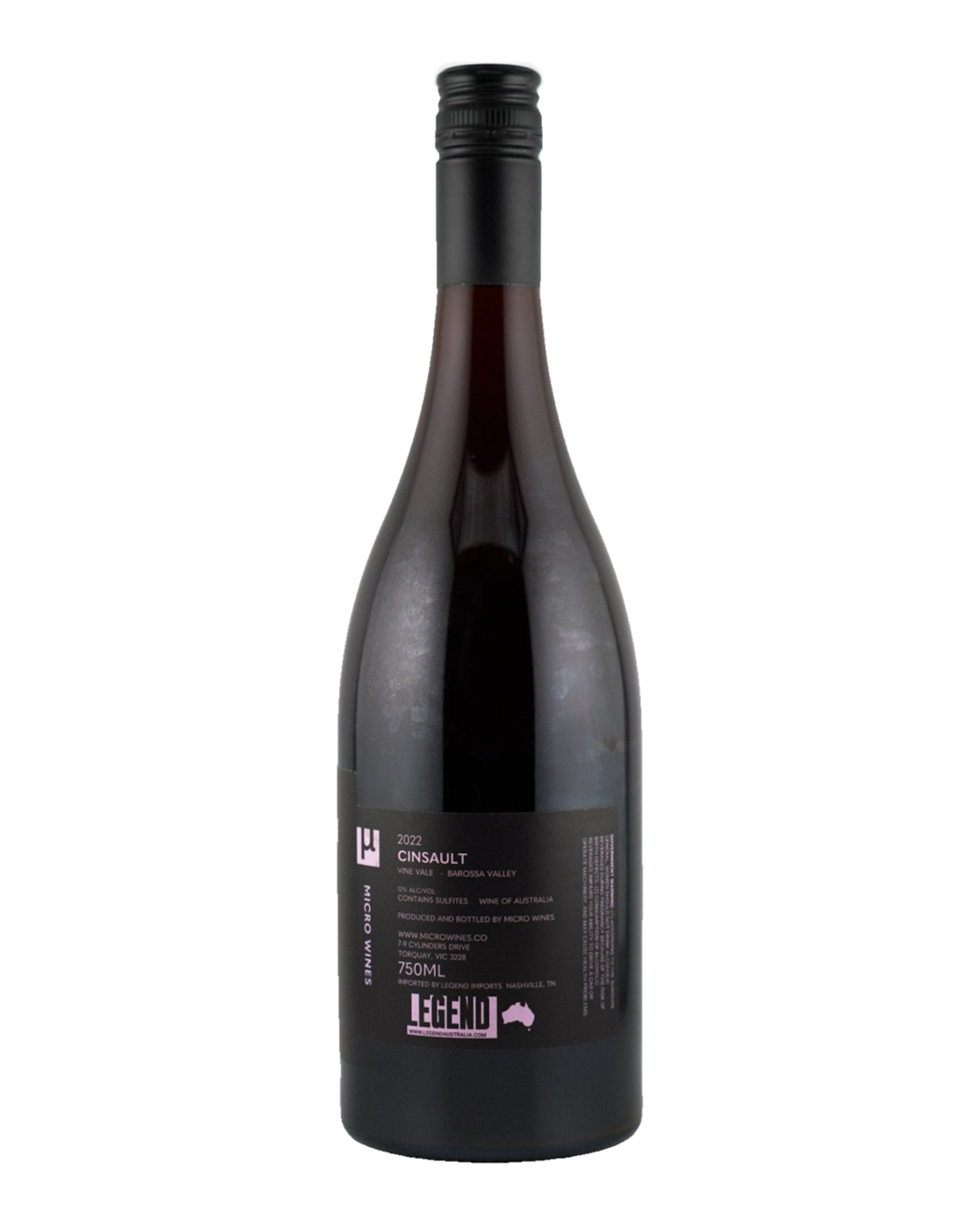 Bottle of Micro Wines Vine Vale Cinsault, Barossa Valley, Australia 2022