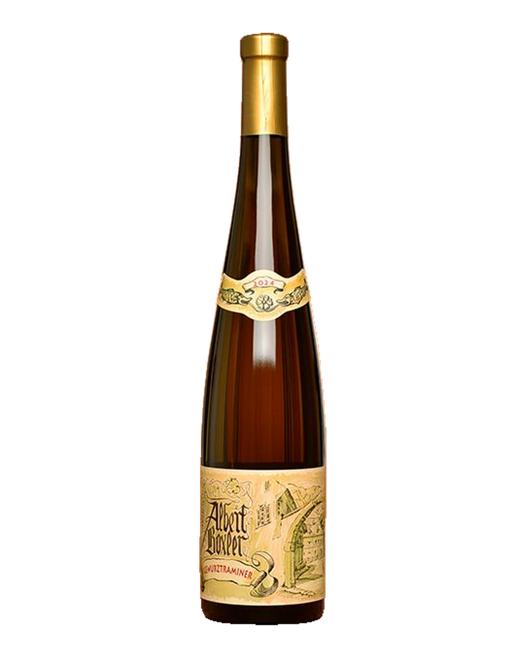 Bottle of Albert Boxler Gewurztraminer, Alsace, France 2024