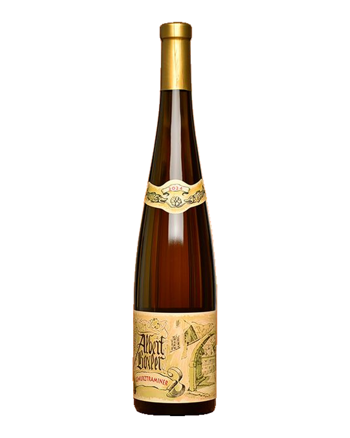 Bottle of Albert Boxler Gewurztraminer, Alsace, France 2024
