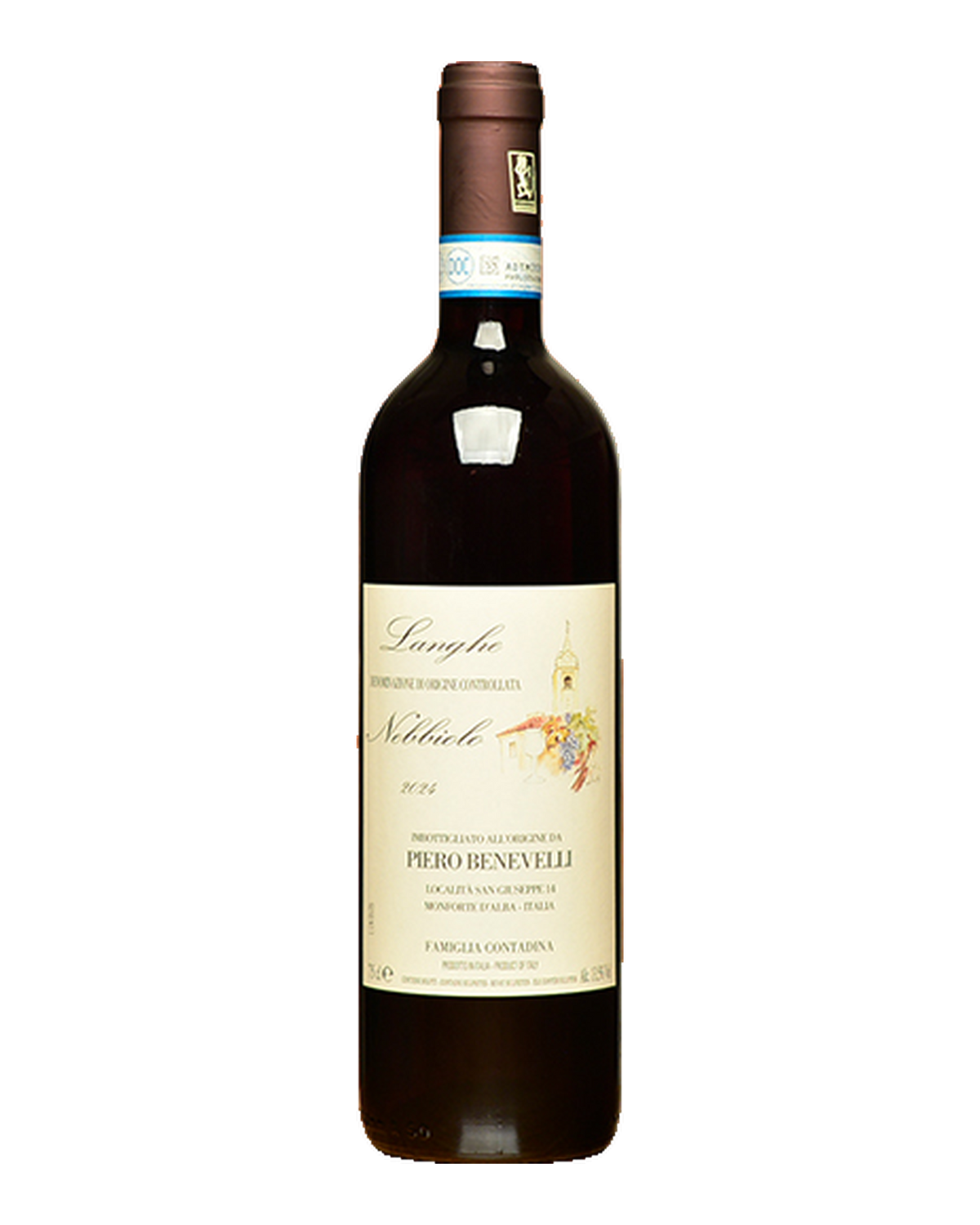 Bottle of Piero Benevelli Langhe Nebbiolo, Piedmont, Italy 2024