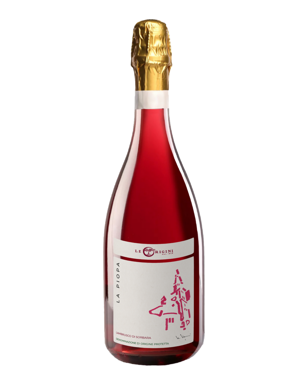 Bottle of Le Origini Lambrusco di Sorbara &