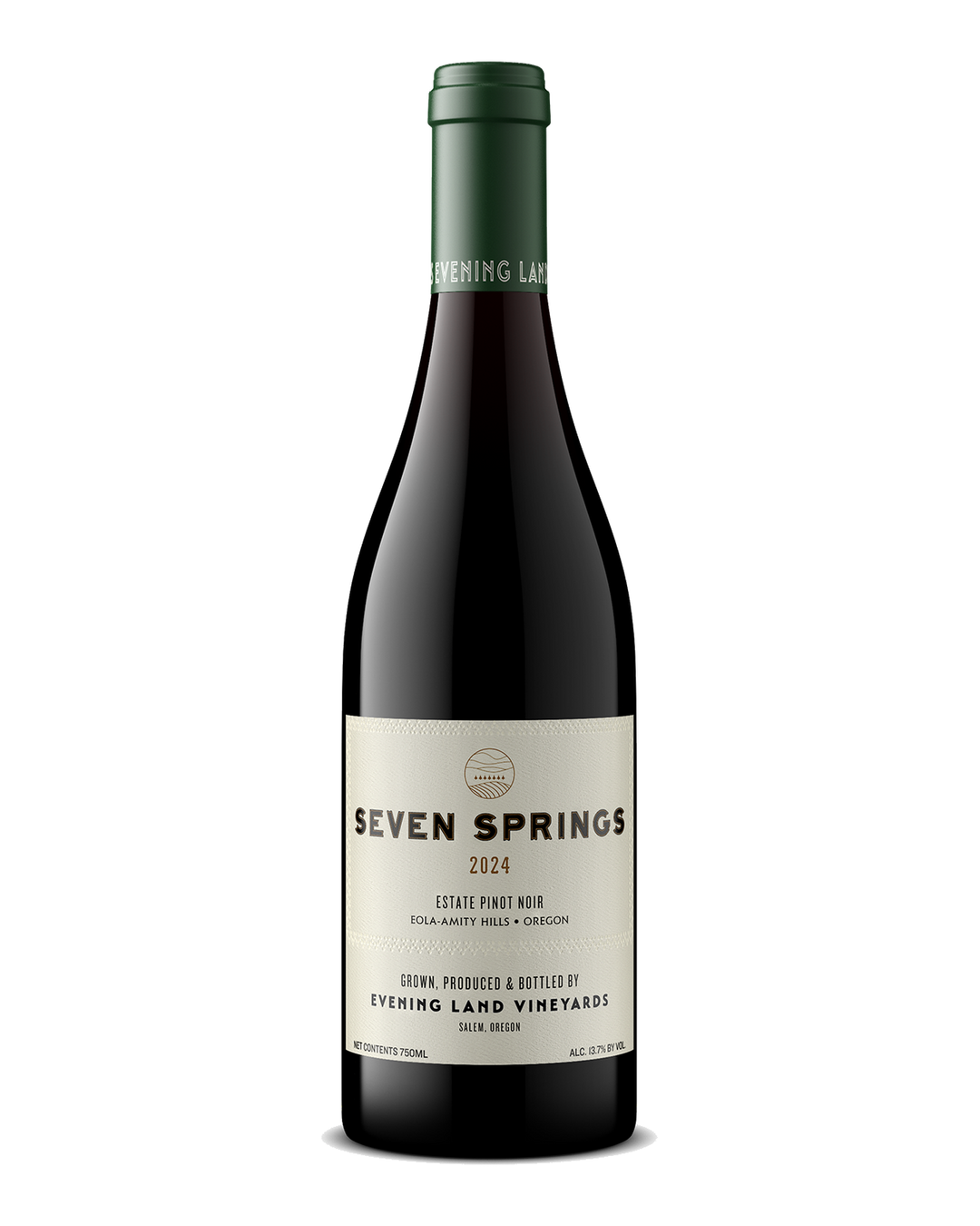 Bottle of Evening Land Vineyards Pinot Noir &
