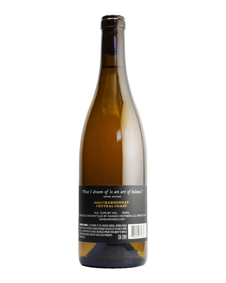 Bottle of Sandhi Chardonnay, Central Coast, California 2023