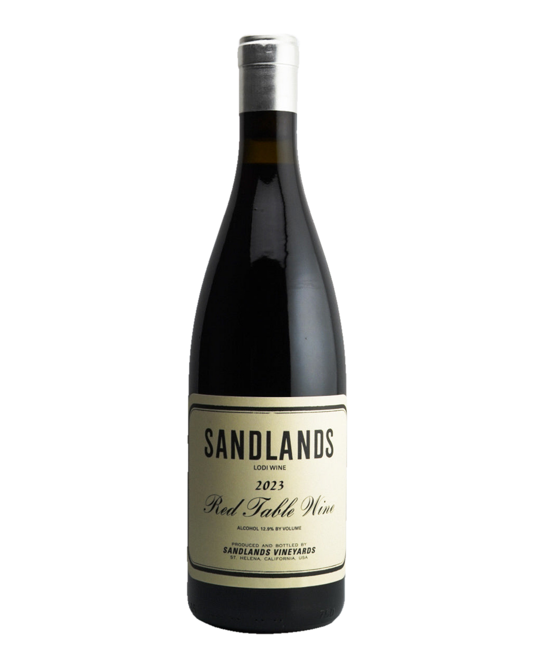 Bottle of Sandlands Vineyards Red Table Wine, Lodi, California 2023