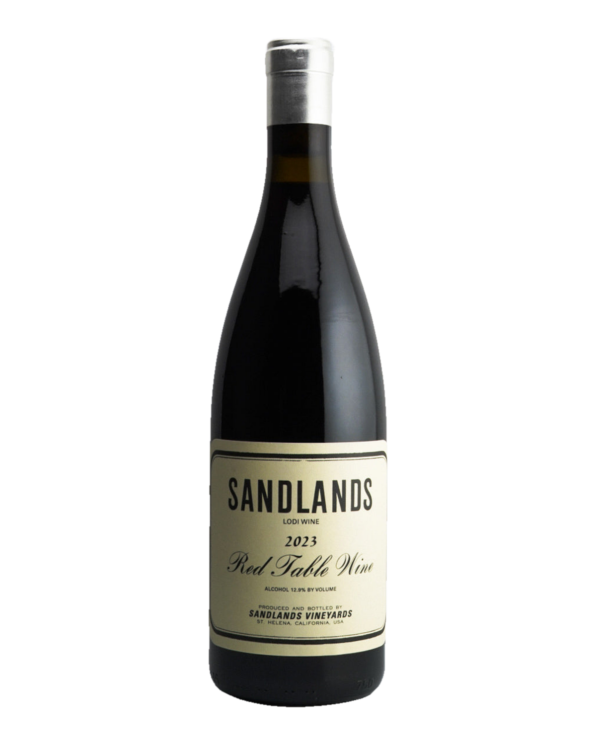 Bottle of Sandlands Vineyards Red Table Wine, Lodi, California 2023