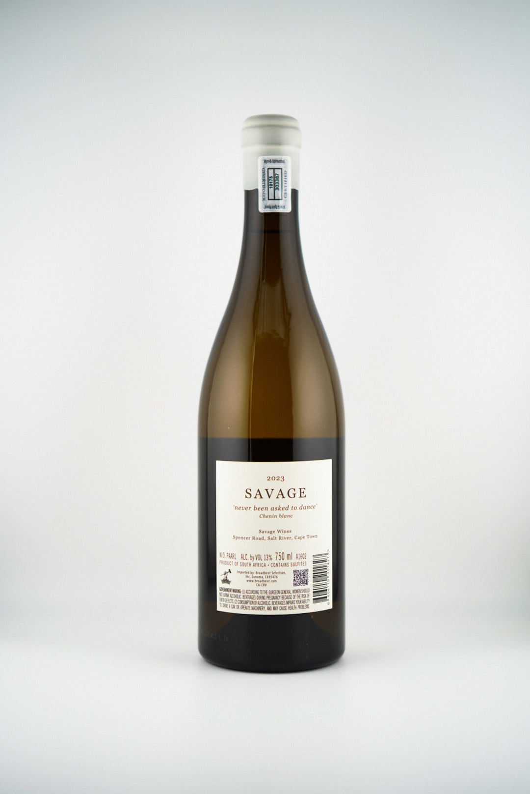Savage 'Never Been Asked to Dance' Chenin Blanc, Western Cape, South Africa 2023