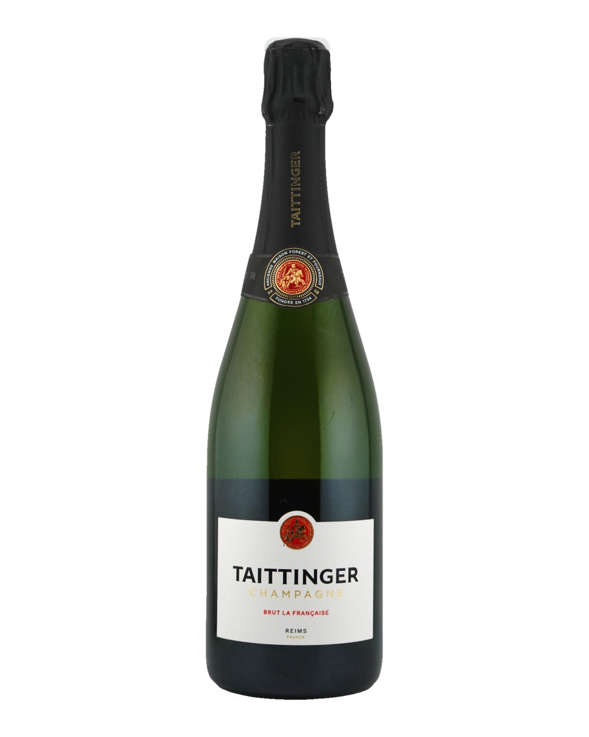 Bottle of Taittinger champagne