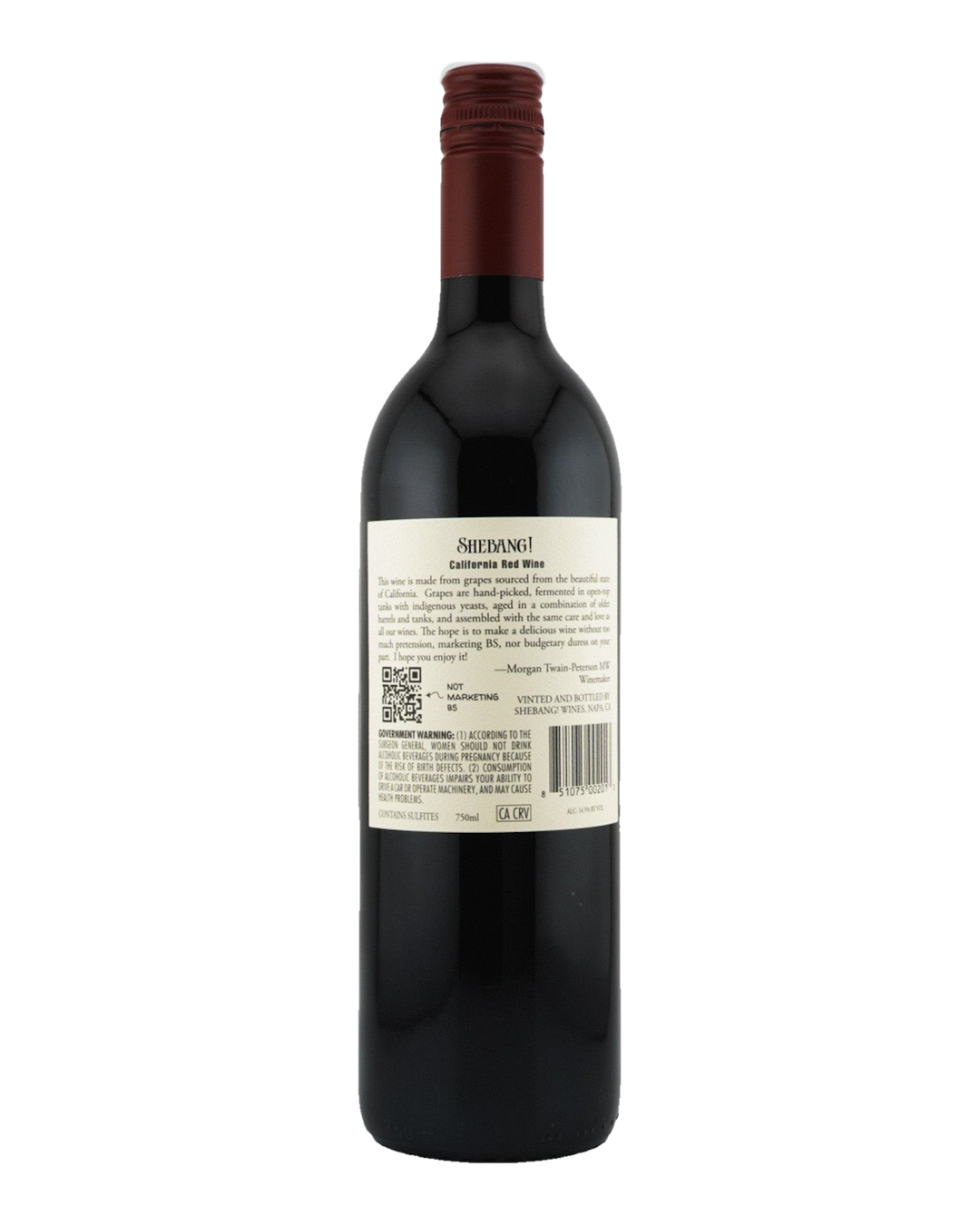 Bottle of Bedrock Wine Co. "The Whole Shebang!" (Sixteenth Cuvée) Red Wine, California NV