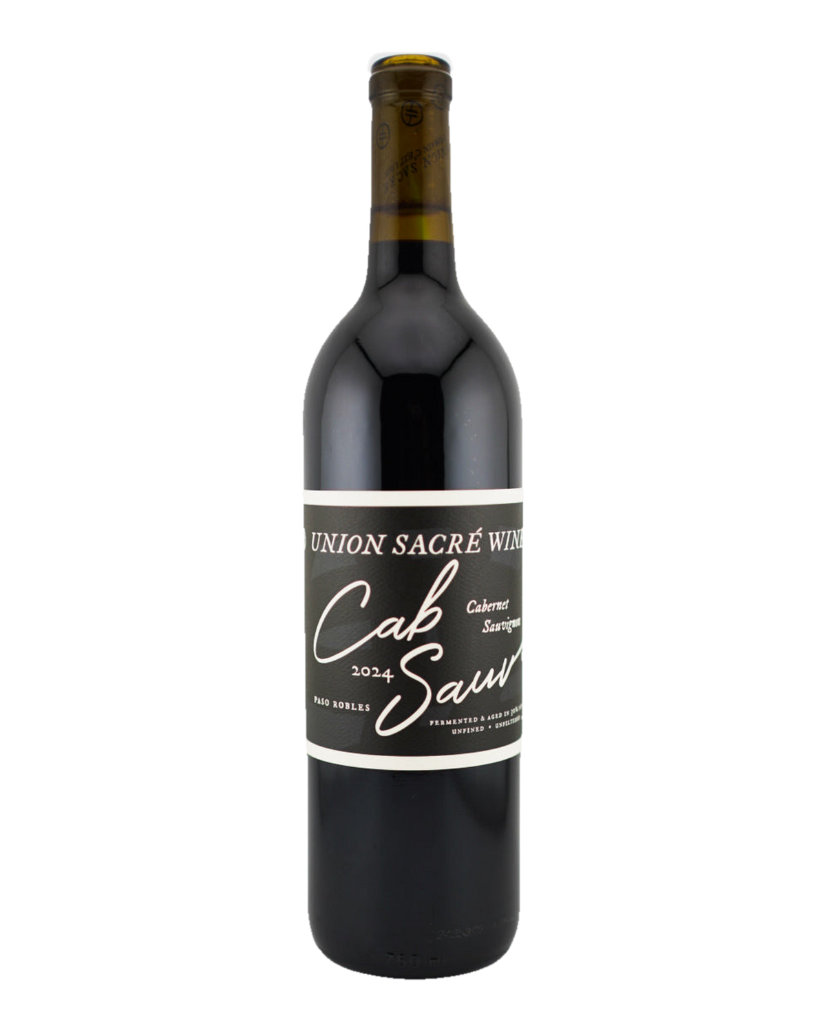 Bottle of Union Sacré Cabernet Sauvignon, Paso Robles, California 2024