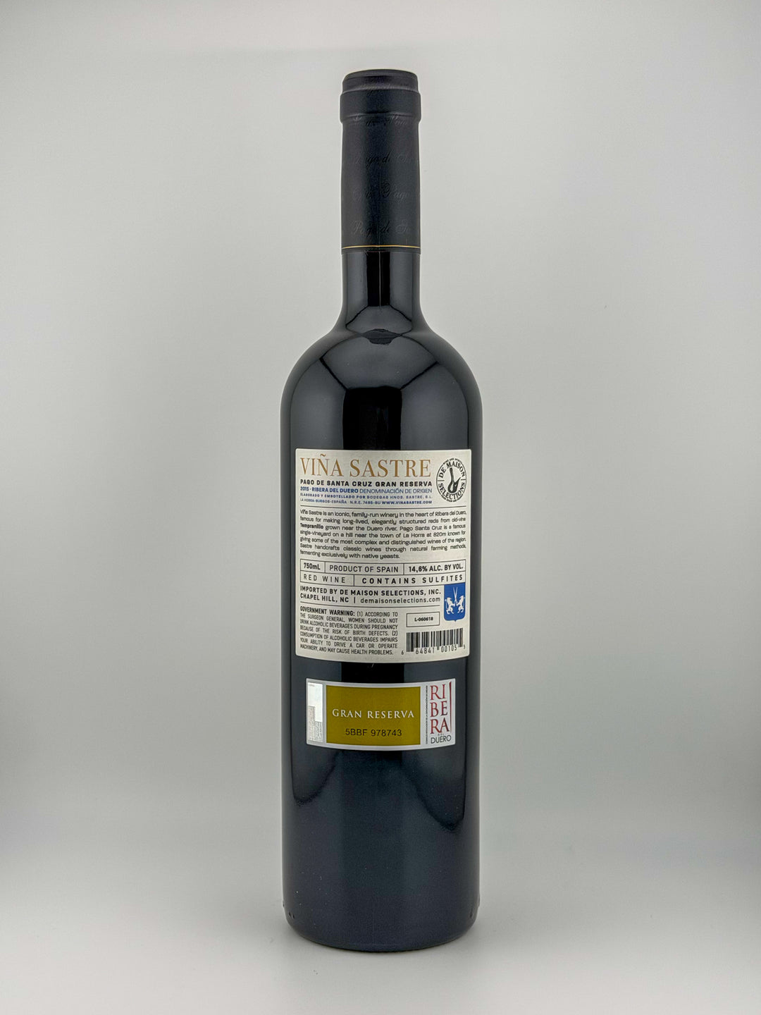 Viña Sastre “Pago de Santa Cruz” Gran Reserva, Ribera del Duero, Spain 2015