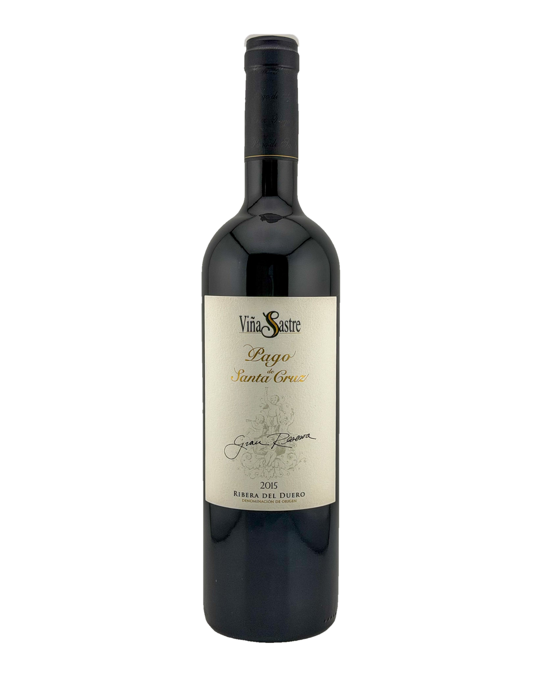 Bottle of Viña Sastre “Pago de Santa Cruz” Gran Reserva, Ribera del Duero, Spain 2015