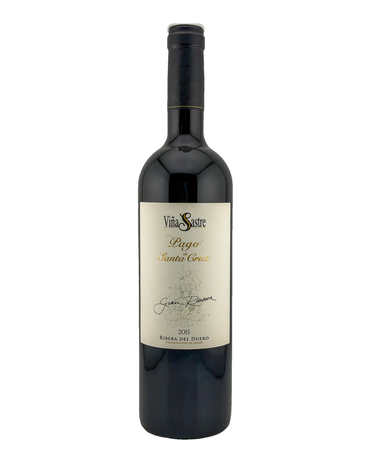 Bottle of Viña Sastre “Pago de Santa Cruz” Gran Reserva, Ribera del Duero, Spain 2015